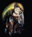 Painted Native Horse Garden Flag