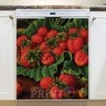 Red Juice Strawberries Dishwasher Magnet