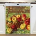 Basket with Apples Dishwasher Magnet