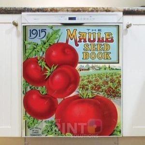 Vintage Retro Vegetable and Fruit Label #8 Dishwasher Magnet