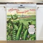 Vintage Retro Vegetable and Fruit Label #10 Dishwasher Magnet