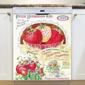 Vintage Retro Vegetable and Fruit Label #14 Dishwasher Magnet