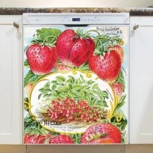 Vintage Retro Vegetable and Fruit Label #17 Dishwasher Magnet