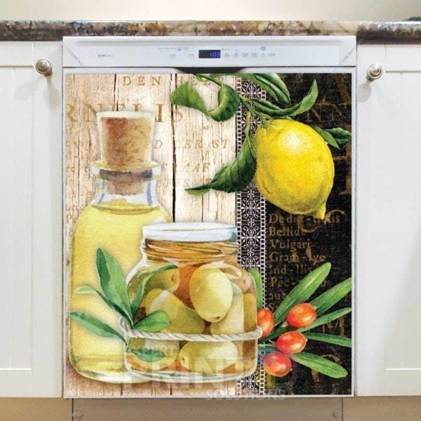 Beautiful Kitchen Design with Olives #2 Dishwasher Magnet