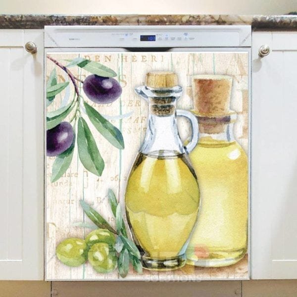 Beautiful Kitchen Design with Olives #5 Dishwasher Magnet