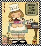 Primitive Country Kitchen #1 Garden Flag