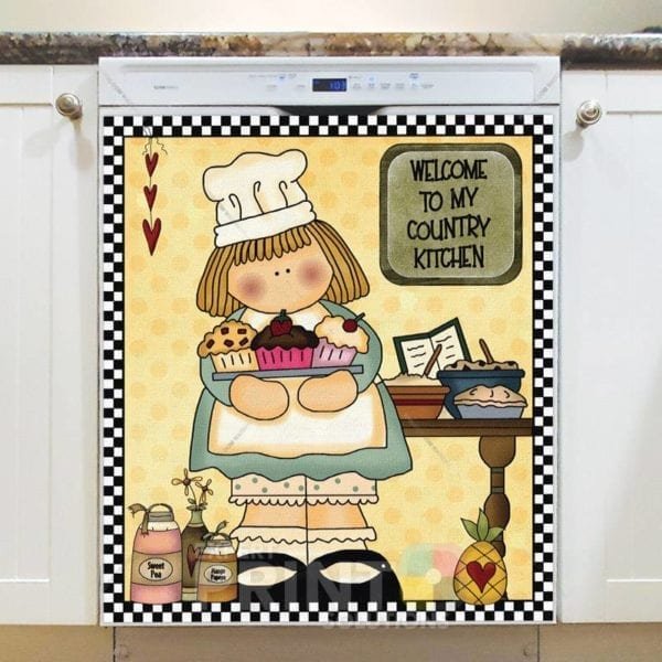 Primitive Country Kitchen #1 Dishwasher Magnet