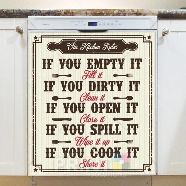 4808-kitchen-rules-dishwasher-magnet Kitchen Rules Dishwasher Magnet