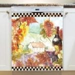 Vintage Tuscan Winery Design #1 Dishwasher Magnet
