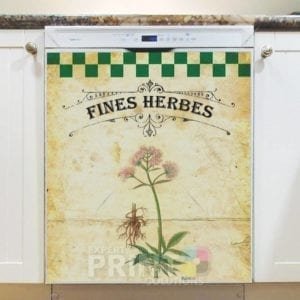 Vintage Fine Herbes #3 Dishwasher Magnet