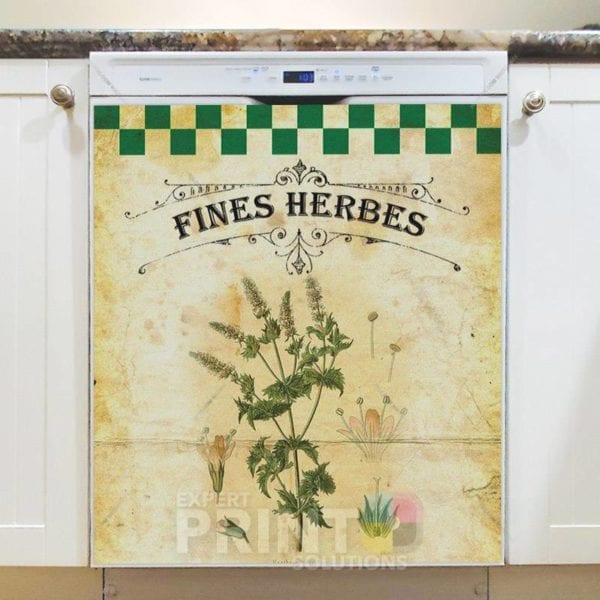 Vintage Fine Herbes #5 Dishwasher Magnet