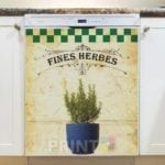 Vintage Fine Herbes #6 Dishwasher Magnet