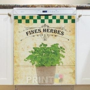 Vintage Fine Herbes #8 Dishwasher Magnet