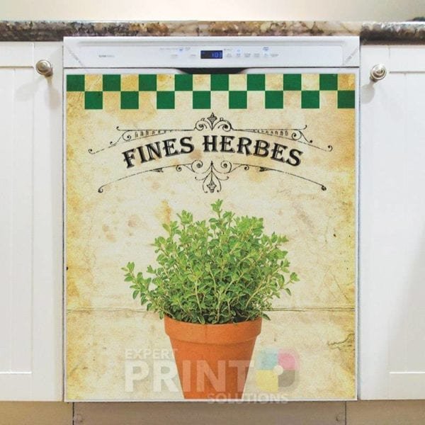 Vintage Fine Herbes #10 Dishwasher Magnet