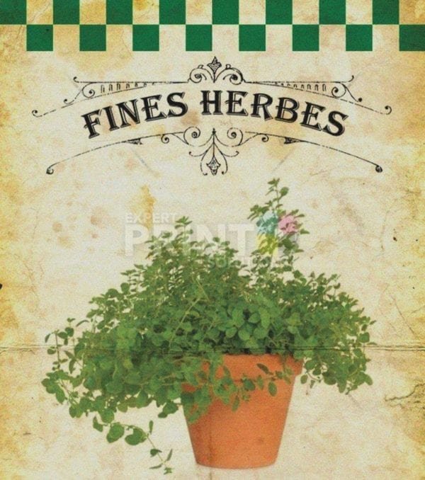 Vintage Fine Herbes #11 Garden Flag