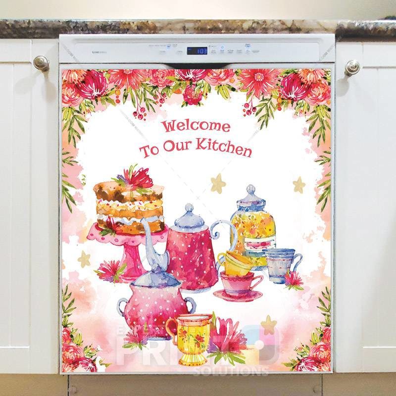 Afternoon Tea Design #1 Dishwasher Magnet