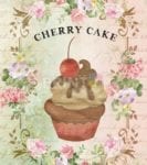 Vintage Cupcake Design #2 Garden Flag