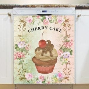 Vintage Cupcake Design #2 Dishwasher Magnet