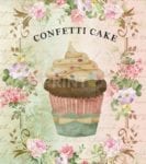 Vintage Cupcake Design #4 Garden Flag