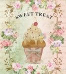 Vintage Cupcake Design #6 Garden Flag