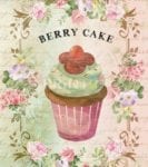Vintage Cupcake Design #7 Garden Flag