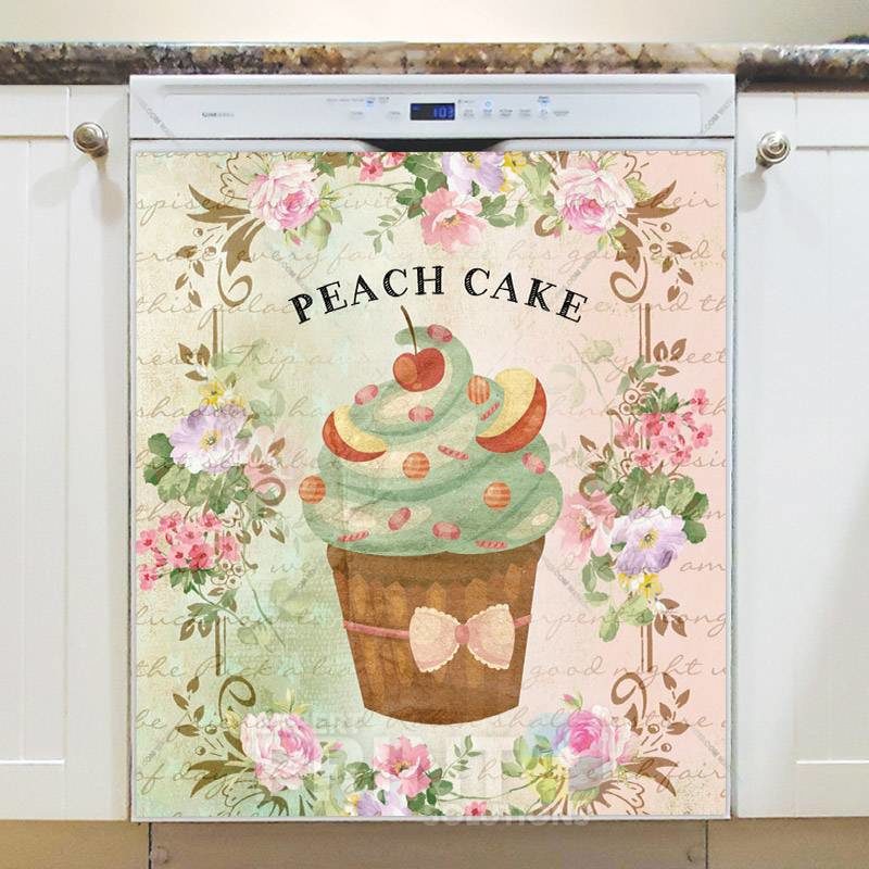 Vintage Cupcake Design #8 Dishwasher Magnet