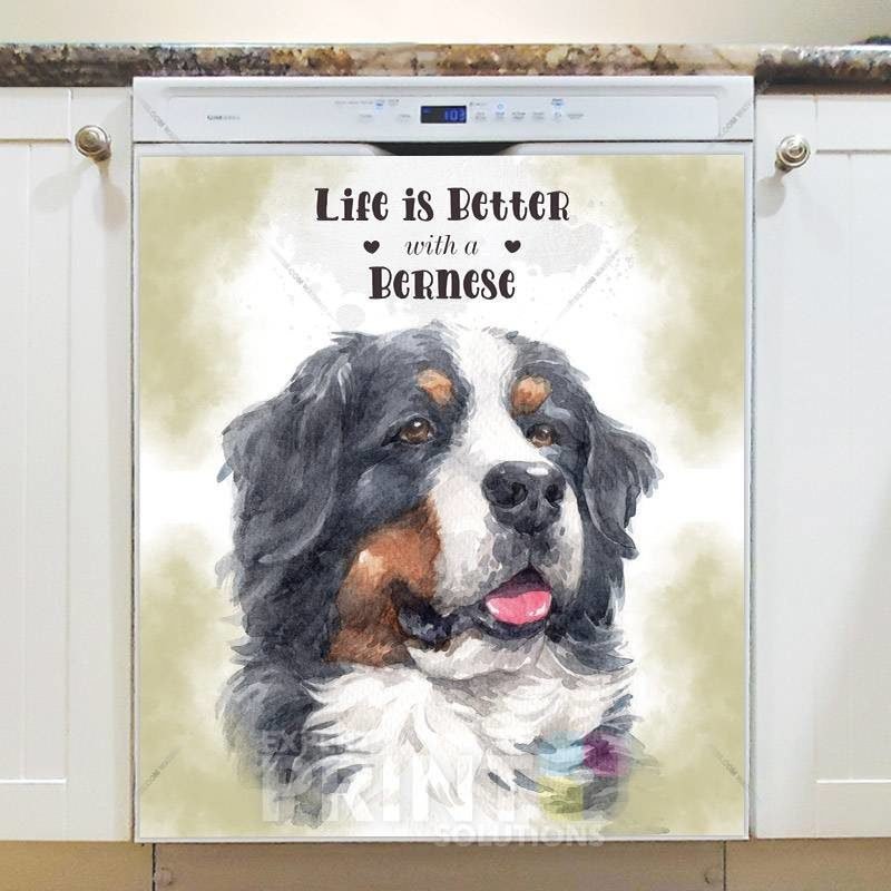 Life is Better with a Bernese Dishwasher Magnet