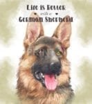 Life is Better with a German Shepherd Garden Flag