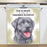 Life is Better with a Labrador Dishwasher Magnet