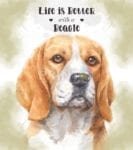 Life is Better with a Beagle Garden Flag