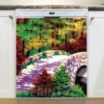 Hidden Bridge in the Forest Dishwasher Magnet