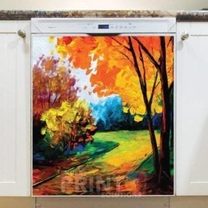 Colors of Autumn Forest Dishwasher Magnet