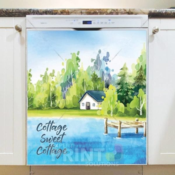 4988-little-cottage-by-the-lake-2-dishwasher-magnet Little Cottage By the Lake #2 Dishwasher Magnet