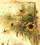 Victorian Autumn Time Garden Flag