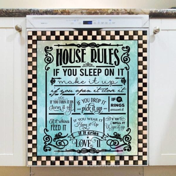 5122-house-rules-1-dishwasher-magnet House Rules #1 Dishwasher Magnet