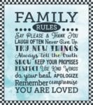 5126-family-rules Family Rules Garden Flag