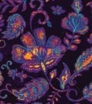 Bohemian Folk Art Paisley and Tulips Pattern #1 Garden Flag