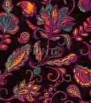 Bohemian Folk Art Paisley and Tulips Pattern #2 Garden Flag