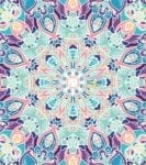 Bohemian Folk Art Ethnic Mandala Design #2 Garden Flag