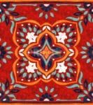 Bohemian Talavera Indian Ethnic Pattern #5 Garden Flag