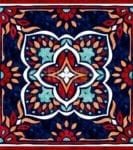 Bohemian Talavera Indian Ethnic Pattern #6 Garden Flag