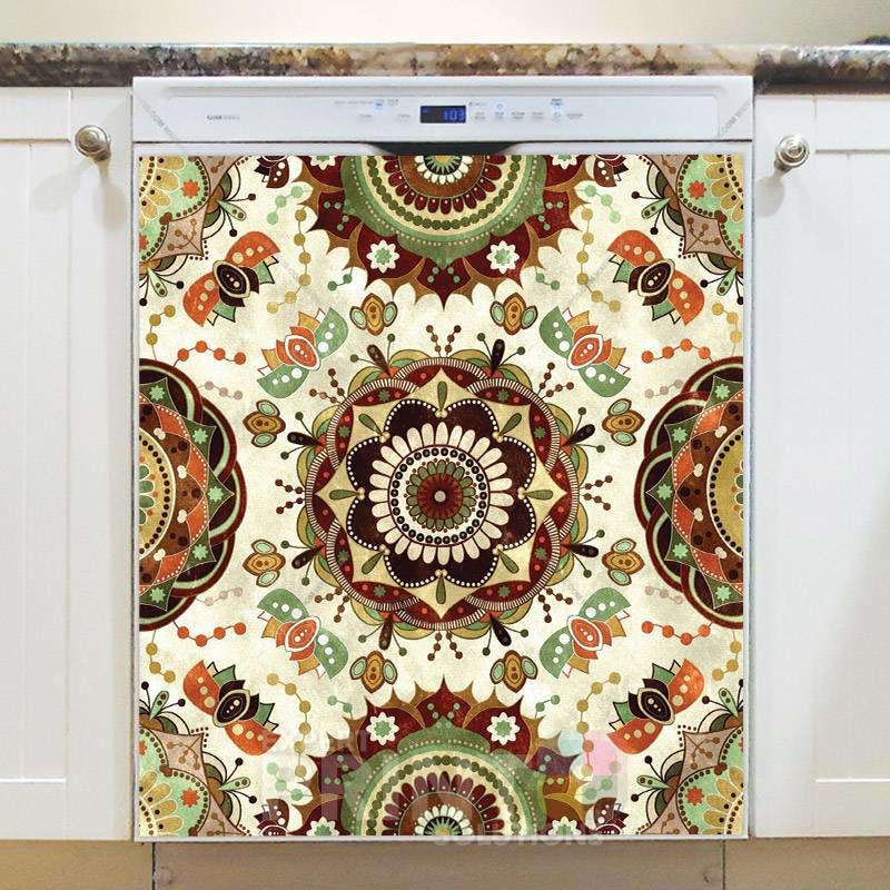 Beautiful Ethnic Mandala Design #2 Dishwasher Magnet