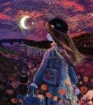 Midnight Walking Garden Flag