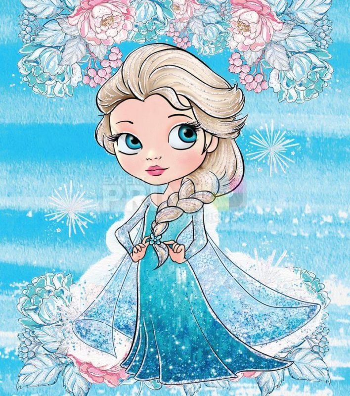 Pretty Ice Princess Character Dishwasher Magnet - Expert Print Solutions