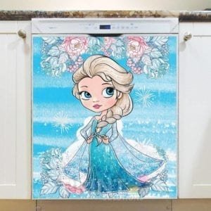 Pretty Ice Princess Character Dishwasher Magnet
