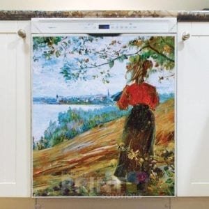 Victorian Lady at the Riverbank Dishwasher Magnet