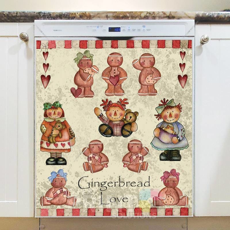 Primitive Raggedy Ann Home Sweet Home Design #3 Dishwasher Magnet