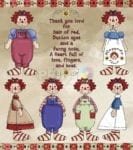 Primitive Raggedy Ann Home Sweet Home Design #4 Garden Flag