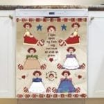 Primitive Raggedy Ann Home Sweet Home Design #5 Dishwasher Magnet