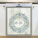 5289-pretty-lavender-wreath-dishwasher-magnet Pretty Lavender Wreath Dishwasher Magnet